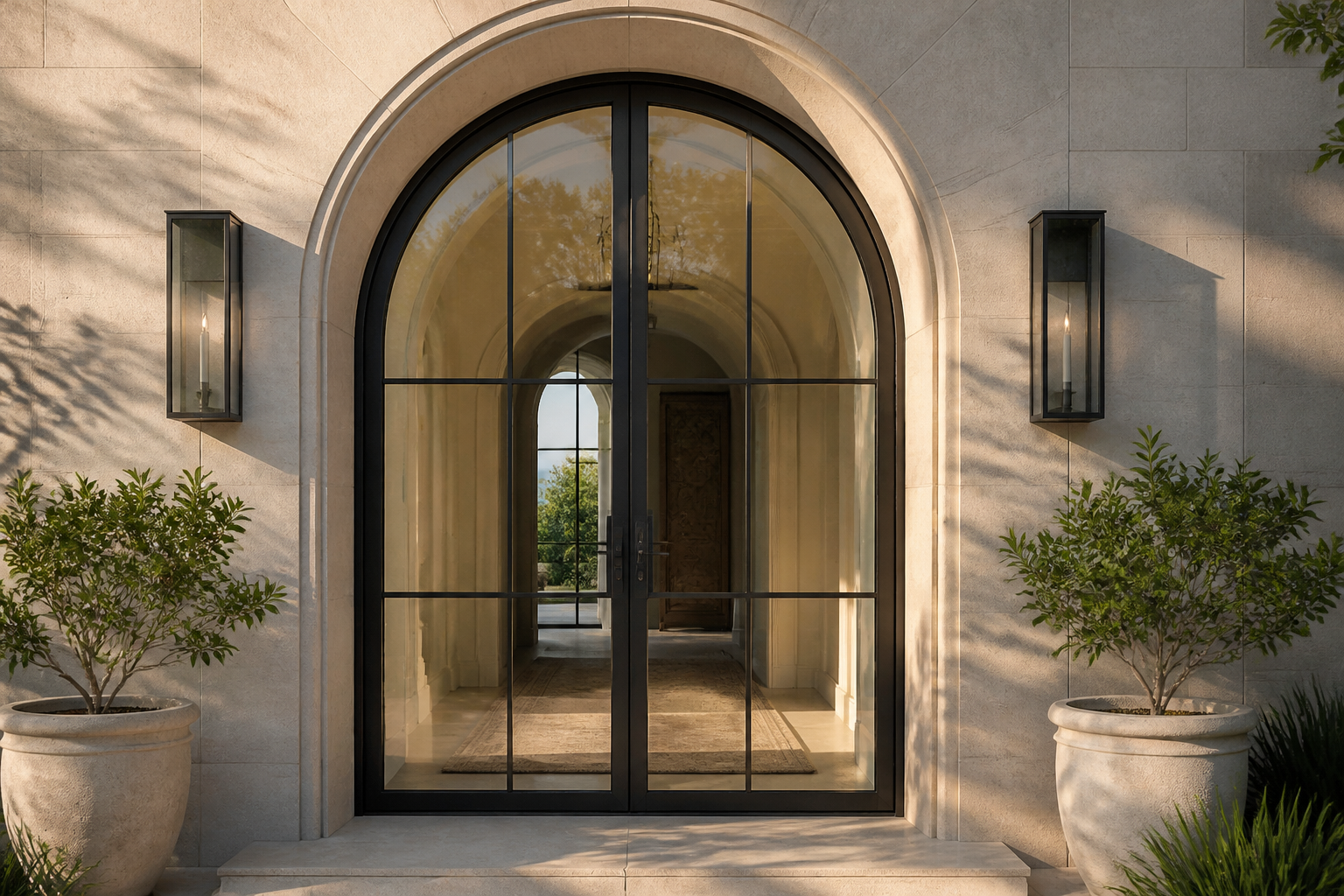 VLX 100 Arched / Custom Door in Austin, TX | Juniper Windows Austin - detail 3